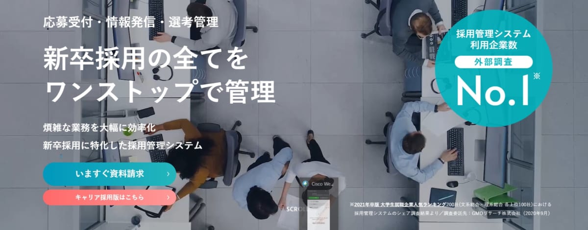 採用管理システム/ACCESS ON LINE