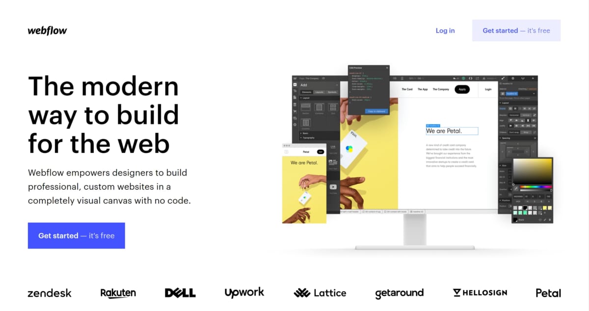 Webflow Official Homepage